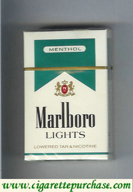 Marlboro Lights Menthol cigarettes hard box